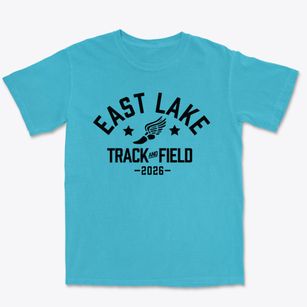 East Lake Middle School Track and Field Premium Heavyweight T-shirt