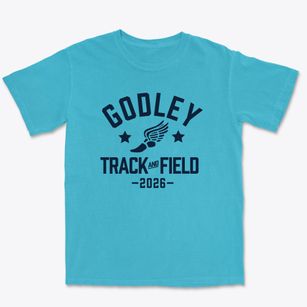 Godley Middle School Track and Field Premium Heavyweight T-shirt