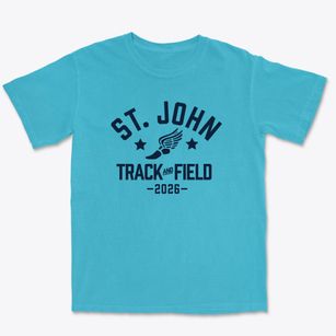 Saint John Nepomuk School Track and Field Premium Heavyweight T-shirt