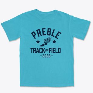 Preble High School Track and Field Premium Heavyweight T-shirt