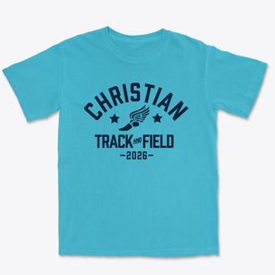 Christian Montessori School Track and Field Premium Heavyweight T-shirt