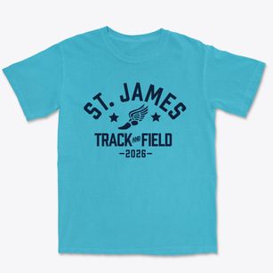 Saint James Catholic School Track and Field Premium Heavyweight T-shirt