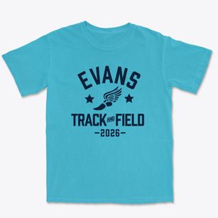 Evans Elementary School Track and Field Premium Heavyweight T-shirt