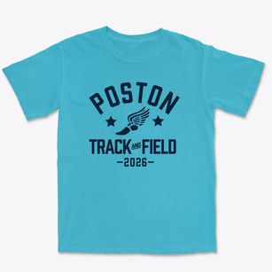 Poston Junior High School Track and Field Premium Heavyweight T-shirt