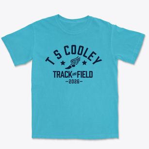 T S Cooley Elementary School Track and Field Premium Heavyweight T-shirt