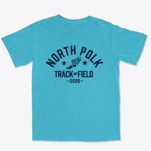North Polk Elementary School Track and Field Premium Heavyweight T-shirt