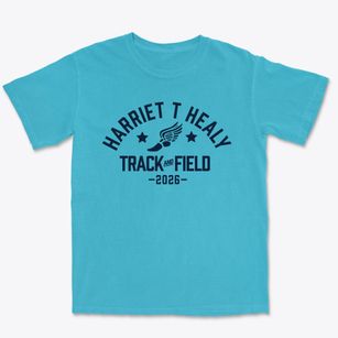 Harriet T Healy School Track and Field Premium Heavyweight T-shirt