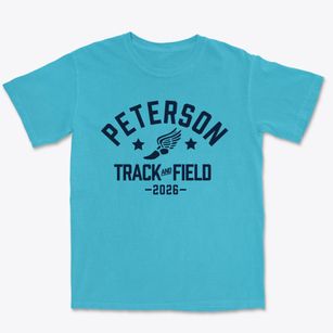 Peterson Middle School Track and Field Premium Heavyweight T-shirt