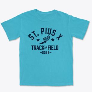 Saint Pius X School Track and Field Premium Heavyweight T-shirt