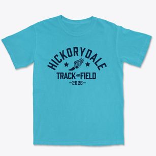 Hickorydale Elementary School Track and Field Premium Heavyweight T-shirt