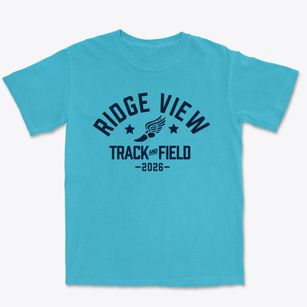 Ridge View High School Track and Field Premium Heavyweight T-shirt