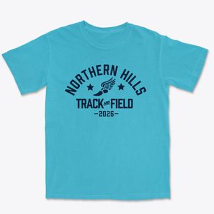 Northern Hills Elementary School Track and Field Premium Heavyweight T-shirt