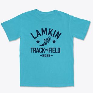 Lamkin Elementary School Track and Field Premium Heavyweight T-shirt