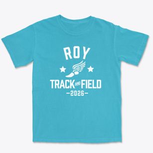 Roy Elementary School Track and Field Premium Heavyweight T-shirt