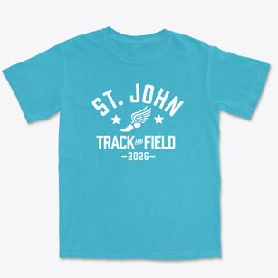Saint John School Track and Field Premium Heavyweight T-shirt