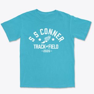 S S Conner Elementary School Track and Field Premium Heavyweight T-shirt