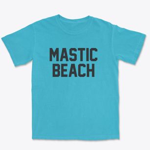 Mastic Beach New York Classic Block Premium Heavyweight T-shirt