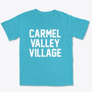 Carmel Valley Village California Classic Block Premium Heavyweight T-shirt