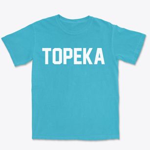 Topeka Kansas Classic Block Premium Heavyweight T-shirt