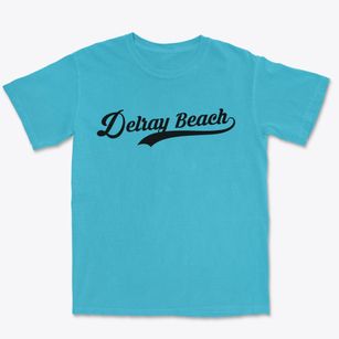 Delray Beach Florida Vintage Team Premium Heavyweight T-shirt