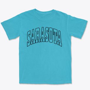 Sarasota Florida Trendy Block Premium Heavyweight T-shirt