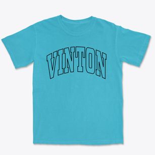 Vinton Ohio Trendy Block Premium Heavyweight T-shirt