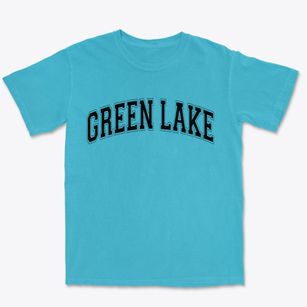 Green Lake Wisconsin Varsity Premium Heavyweight T-shirt