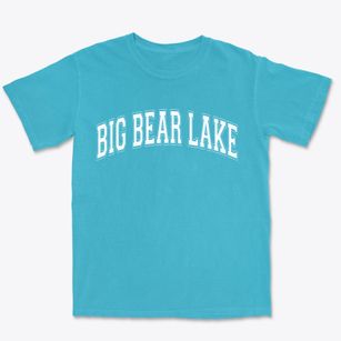 Big Bear Lake California Varsity Premium Heavyweight T-shirt
