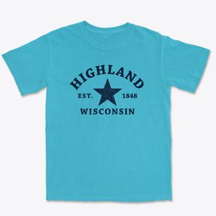 Highland Wisconsin Star Premium Heavyweight T-shirt