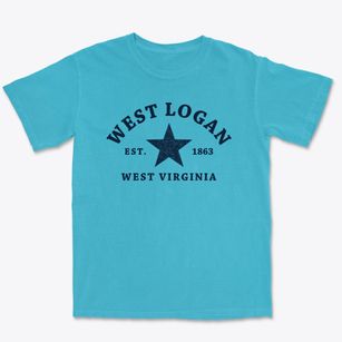 West Logan West Virginia Star Premium Heavyweight T-shirt