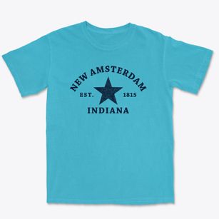 New Amsterdam Indiana Star Premium Heavyweight T-shirt
