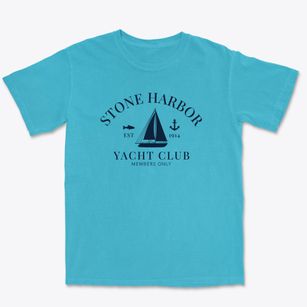 Stone Harbor New Jersey Yacht Club Premium Heavyweight T-shirt