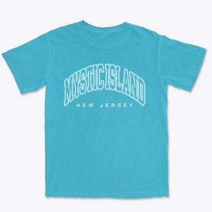 Mystic Island New Jersey Inline Premium Heavyweight T-shirt