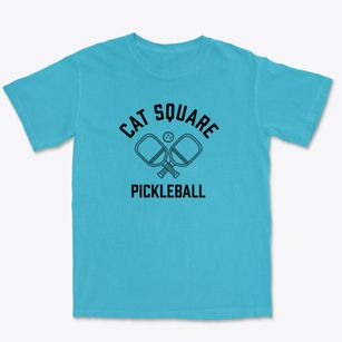 Cat Square North Carolina Pickleball Premium Heavyweight T-shirt