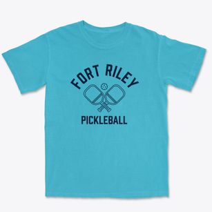 Fort Riley Kansas Pickleball Premium Heavyweight T-shirt