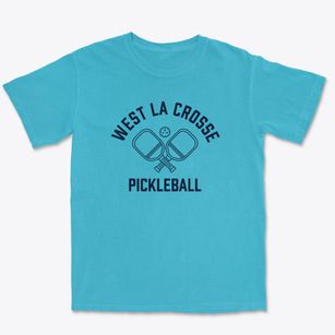 West La Crosse Wisconsin Pickleball Premium Heavyweight T-shirt