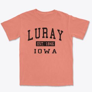 Luray Iowa Classic Established Premium Heavyweight T-shirt