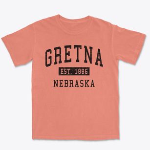 Gretna Nebraska Classic Established Premium Heavyweight T-shirt