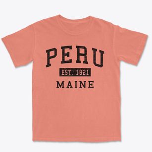 Peru Maine Classic Established Premium Heavyweight T-shirt