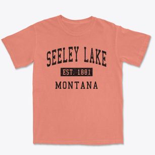 Seeley Lake Montana Classic Established Premium Heavyweight T-shirt