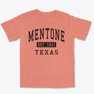 Mentone Texas Classic Established Premium Heavyweight T-shirt