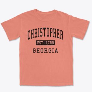 Christopher Georgia Classic Established Premium Heavyweight T-shirt