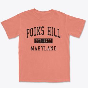Pooks Hill Maryland Classic Established Premium Heavyweight T-shirt