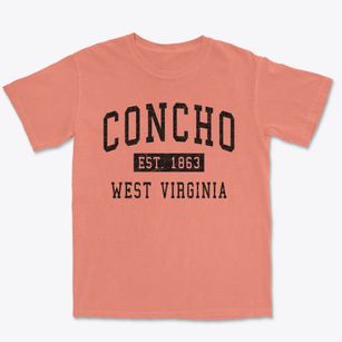 Concho West Virginia Classic Established Premium Heavyweight T-shirt