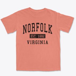 Norfolk Virginia Classic Established Premium Heavyweight T-shirt