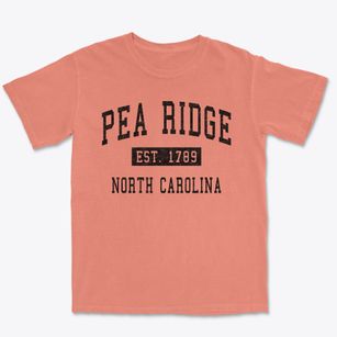 Pea Ridge North Carolina Classic Established Premium Heavyweight T-shirt