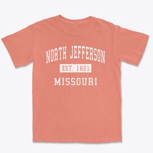 North Jefferson Missouri Classic Established Premium Heavyweight T-shirt
