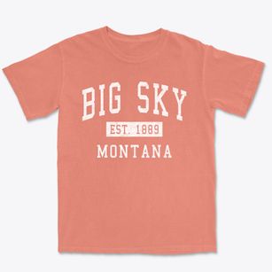Big Sky Montana Classic Established Premium Heavyweight T-shirt