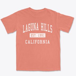 Laguna Hills California Classic Established Premium Heavyweight T-shirt