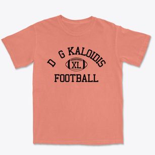 D & G Kaloidis Parochial School Classic Football Premium Heavyweight T-shirt